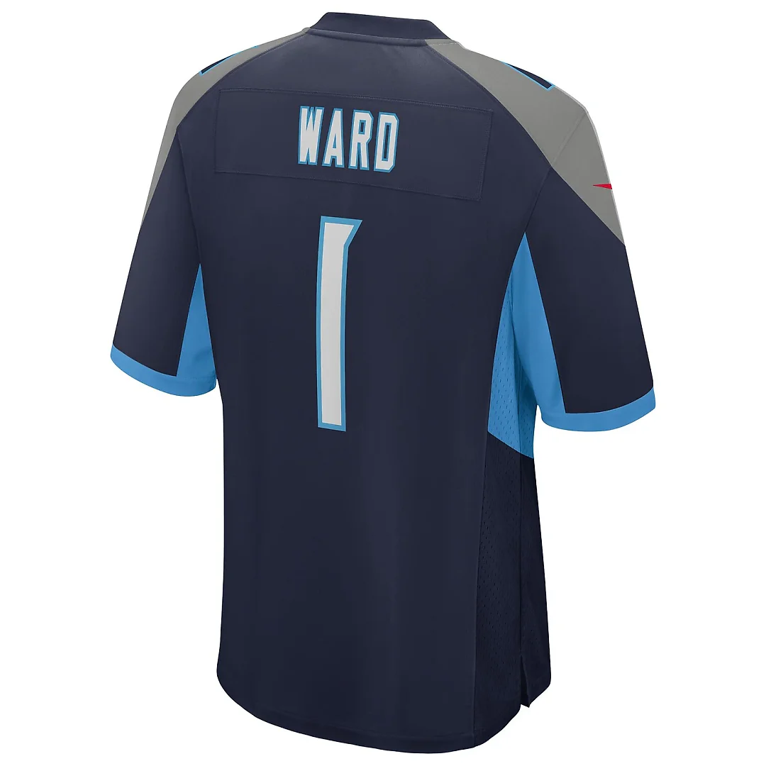 Zennovawear Cameron Ward Tennessee Titans Alternate Game Jersey - Navy
