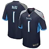 Zennovawear Cameron Ward Tennessee Titans Alternate Game Jersey - Navy