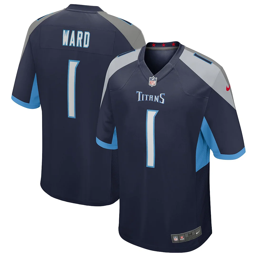 Zennovawear Cameron Ward Tennessee Titans Alternate Game Jersey - Navy