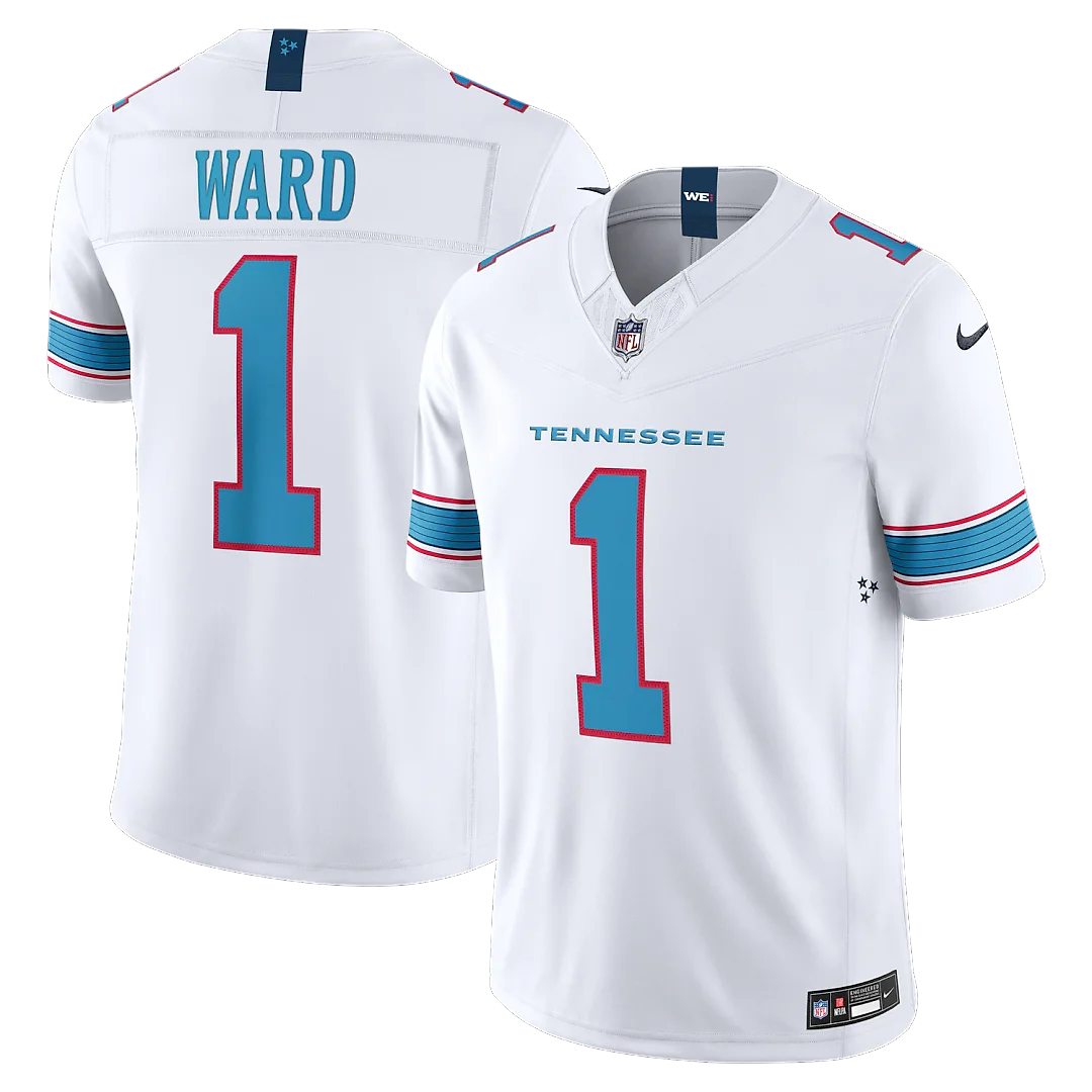 Zennovawear Cameron Ward Tennessee Titans Vapor FUSE. Stitched Limited Jersey - White