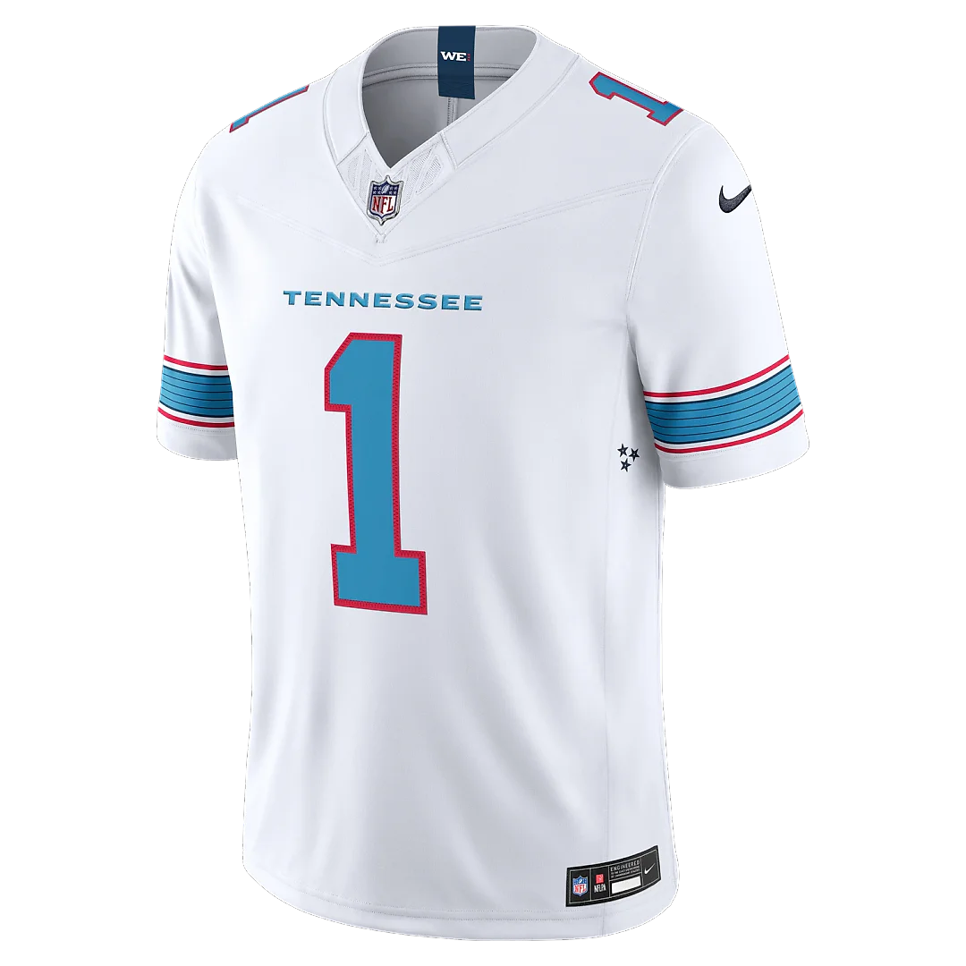Zennovawear Cameron Ward Tennessee Titans Vapor FUSE. Stitched Limited Jersey - White