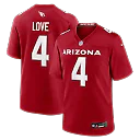 Zennovawear Jeremiyah Love Arizona Cardinals 2026 NFL Draft First Round Pick No. 3 Team Game Jersey - Cardinal
