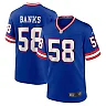 Zennovawear Carl Banks New York Giants Retired Player Alternate Game Jersey - Royal
