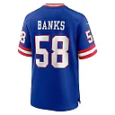 Zennovawear Carl Banks New York Giants Retired Player Alternate Game Jersey - Royal