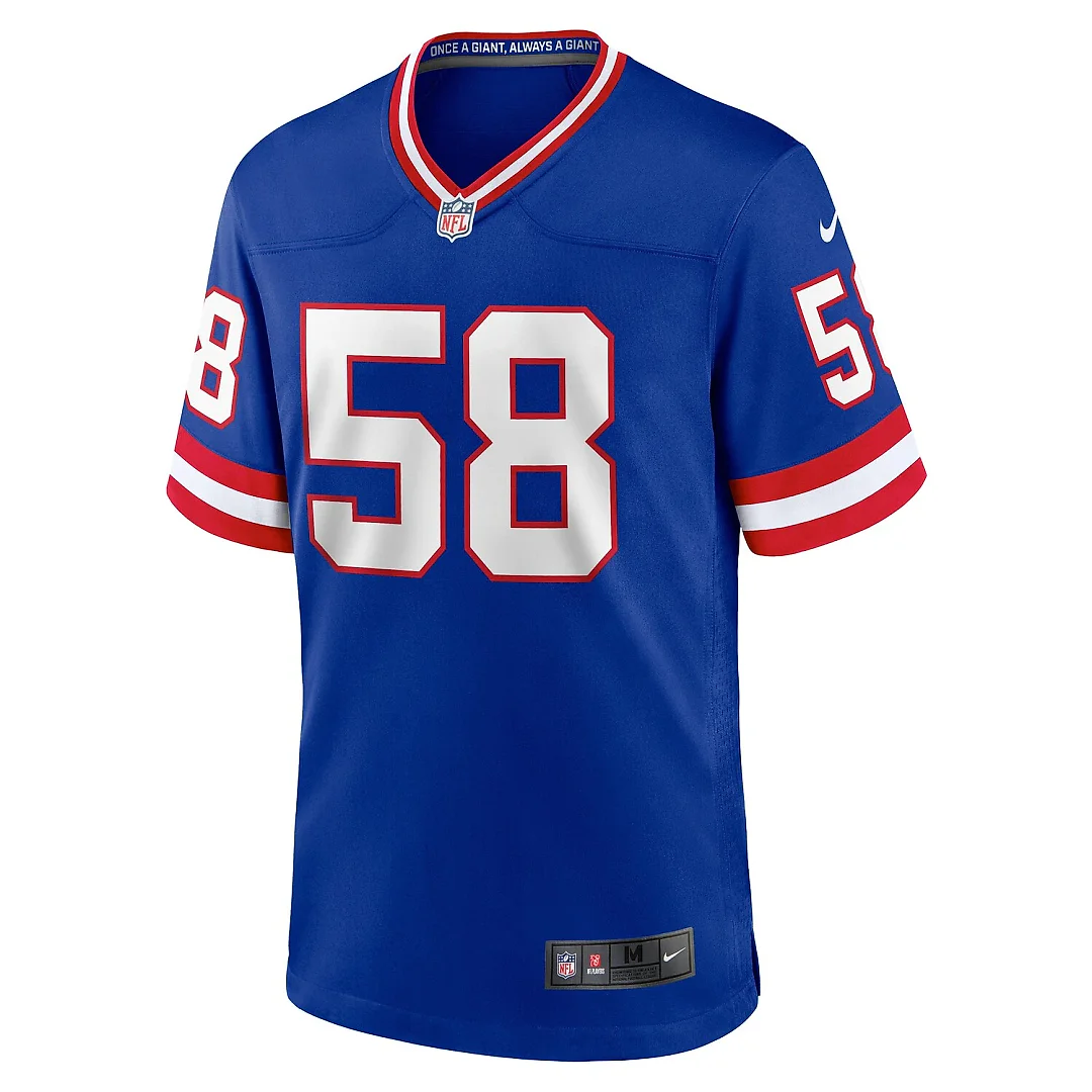 Zennovawear Carl Banks New York Giants Retired Player Alternate Game Jersey - Royal