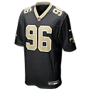 Zennovawear Carl Granderson New Orleans Saints Game Jersey - Black