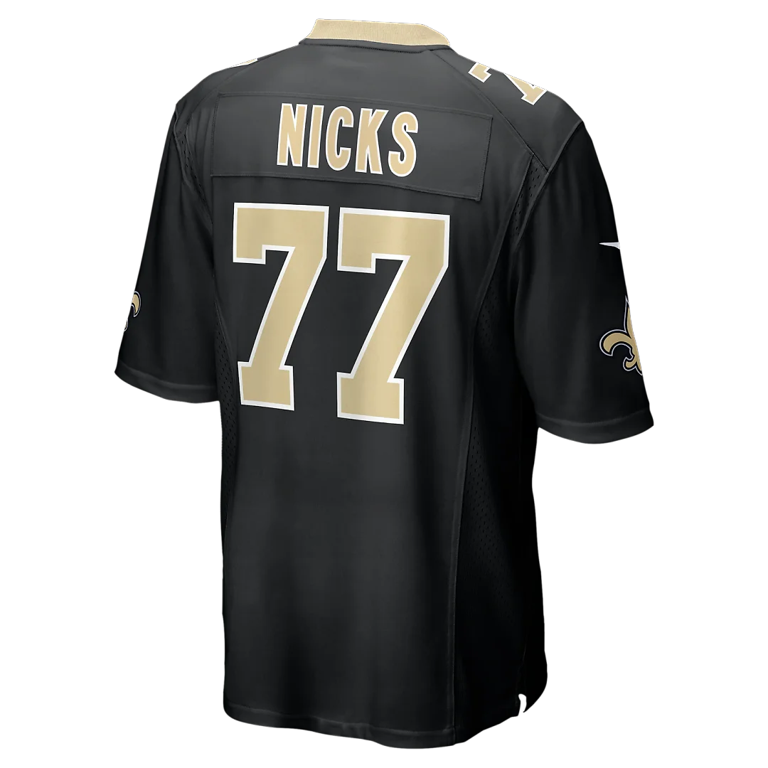 Zennovawear Carl Nicks New Orleans Saints Game Retired Player Jersey - Black
