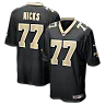 Zennovawear Carl Nicks New Orleans Saints Game Retired Player Jersey - Black