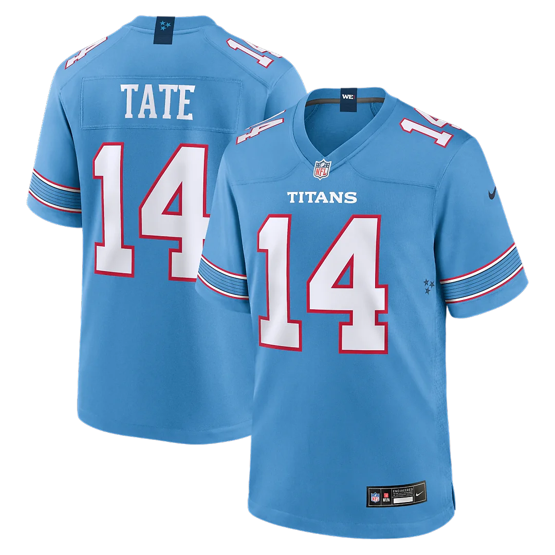 Zennovawear Carnell Tate Tennessee Titans 2026 NFL Draft First Round Pick No. 4 Team Game Jersey - Light Blue