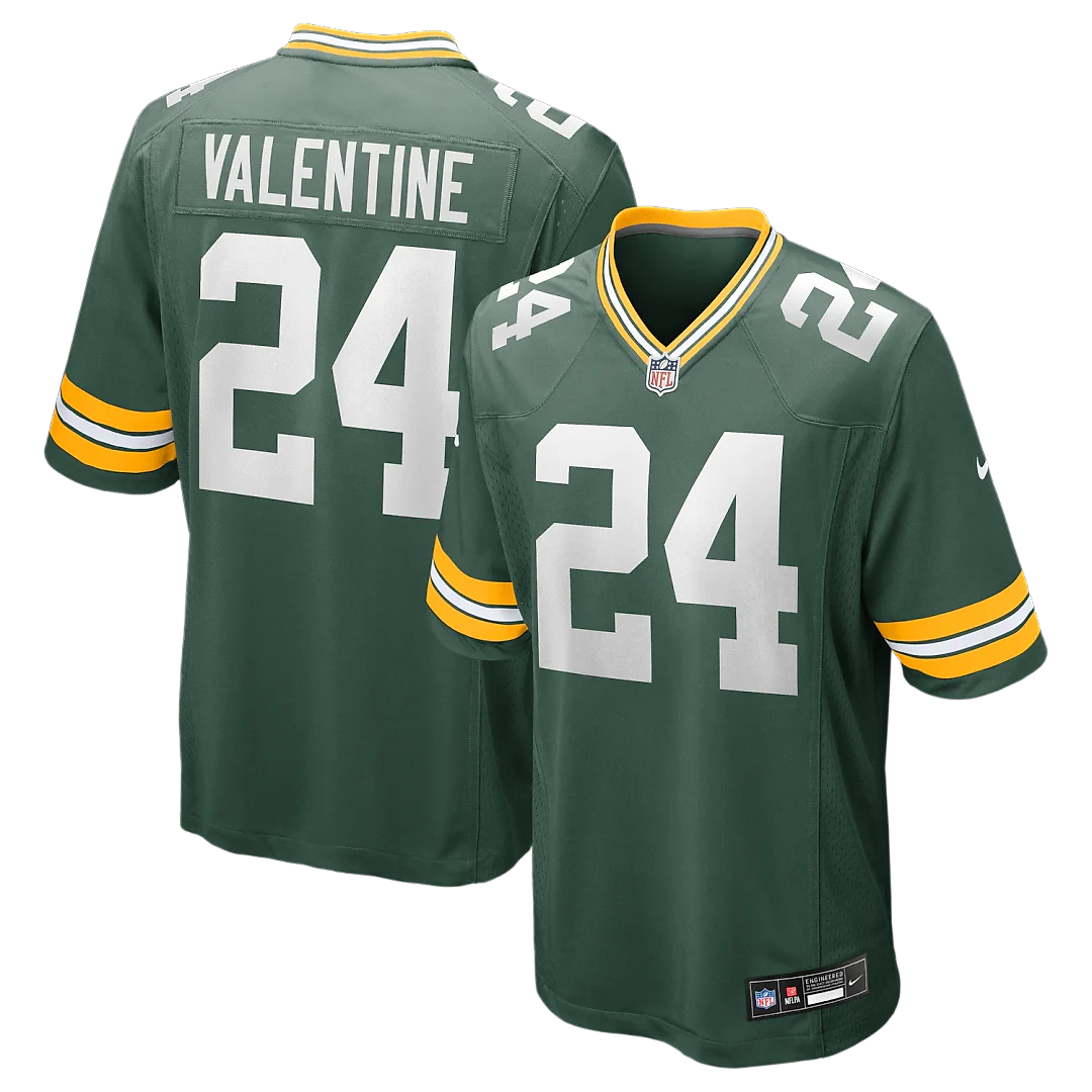 Zennovawear Carrington Valentine Green Bay Packers Game Jersey - Green