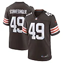 Zennovawear Carson Schwesinger Cleveland Browns 2025 NFL Draft Game Jersey - Brown