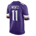 Zennovawear Carson Wentz Minnesota Vikings Team Game Jersey - Purple