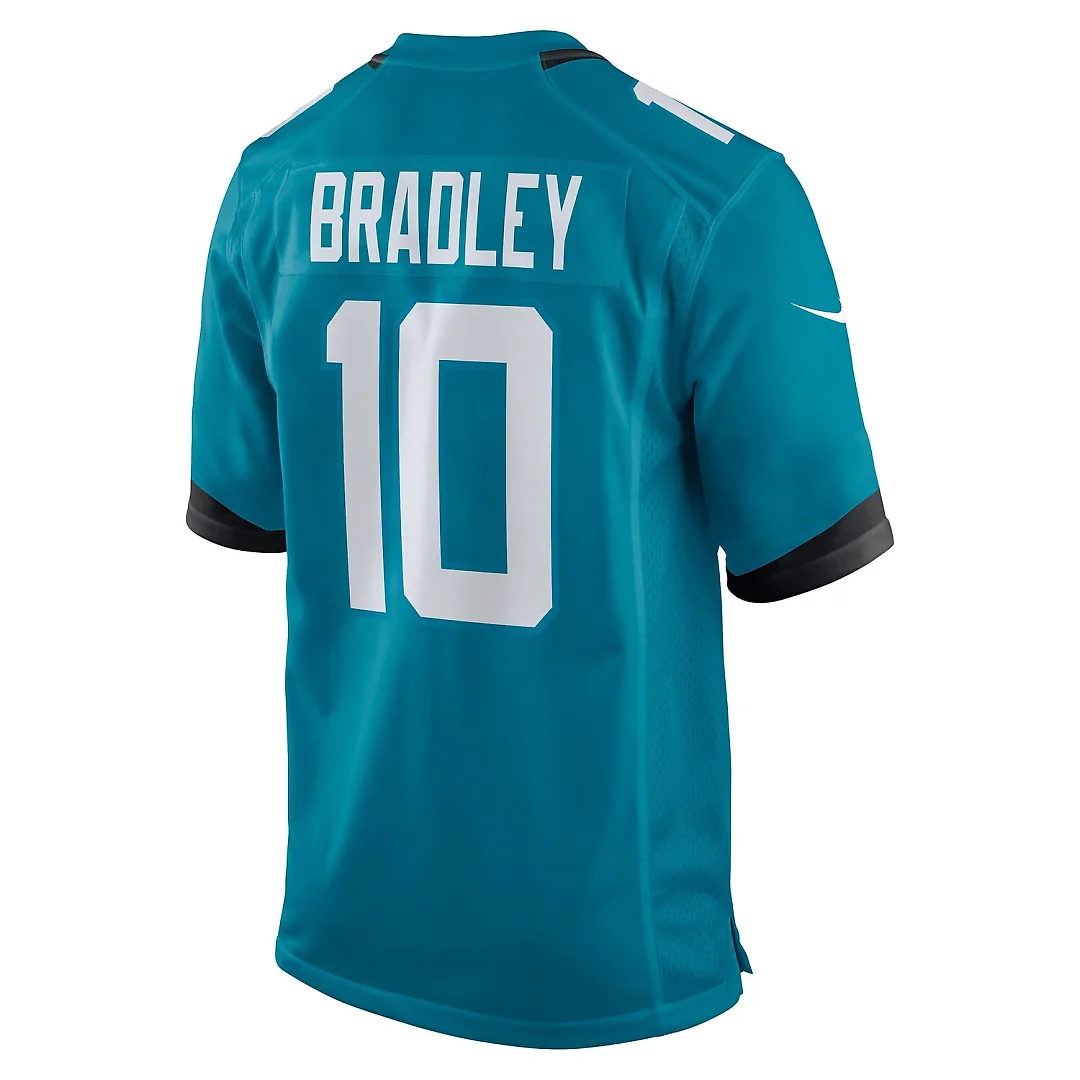 Zennovawear Carter Bradley Jacksonville Jaguars Team Game Jersey - Teal