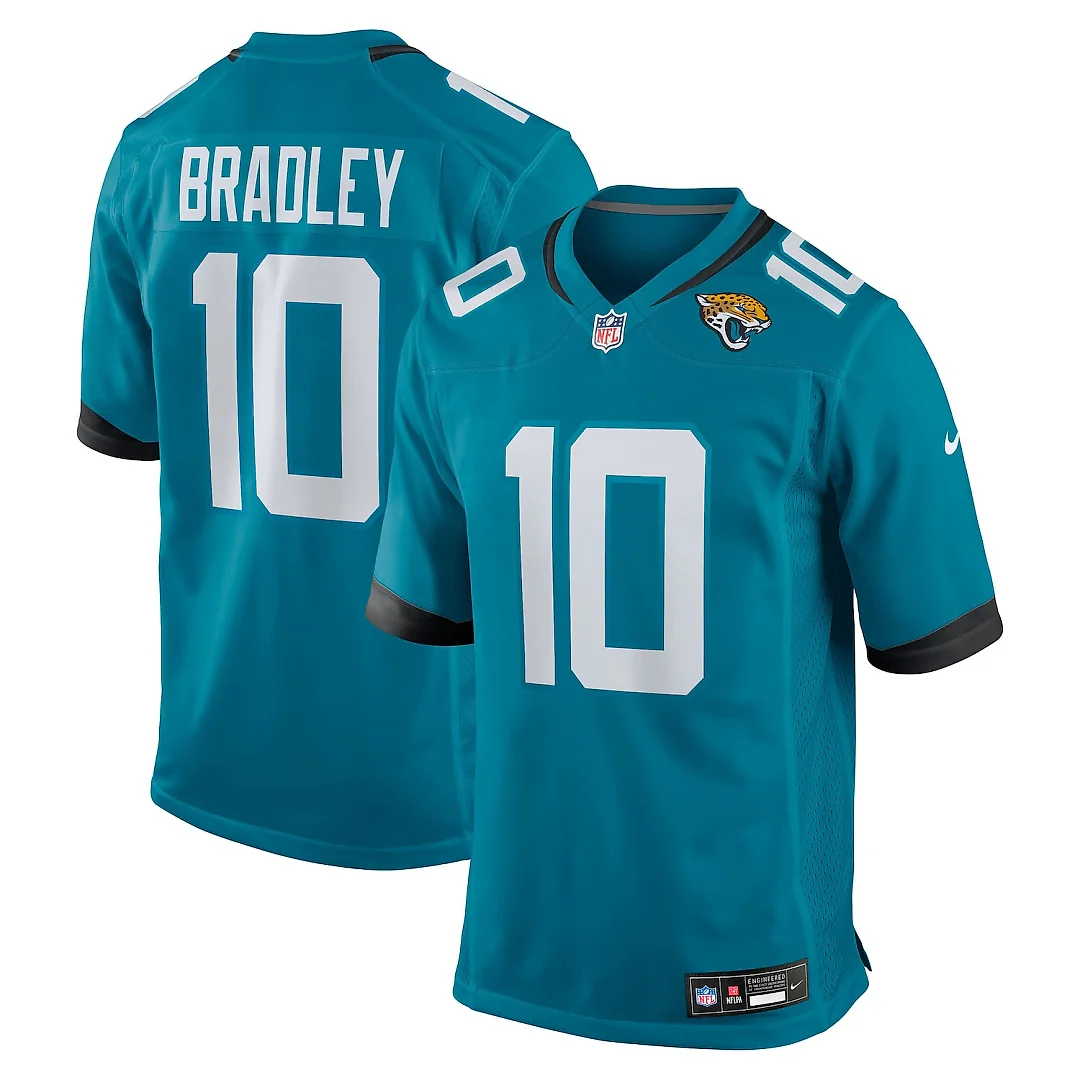 Zennovawear Carter Bradley Jacksonville Jaguars Team Game Jersey - Teal