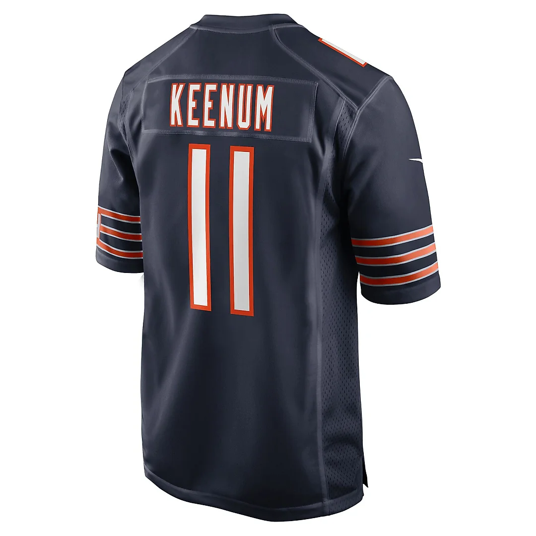 Zennovawear Case Keenum Chicago Bears Team Game Jersey - Navy