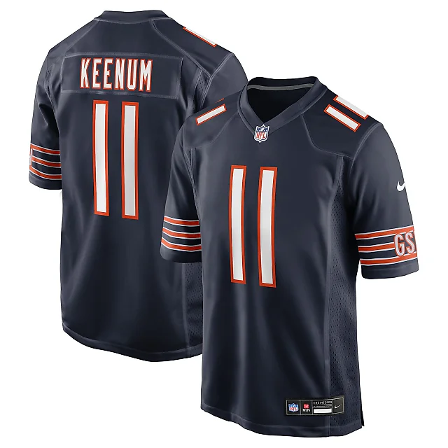 Zennovawear Case Keenum Chicago Bears Team Game Jersey - Navy