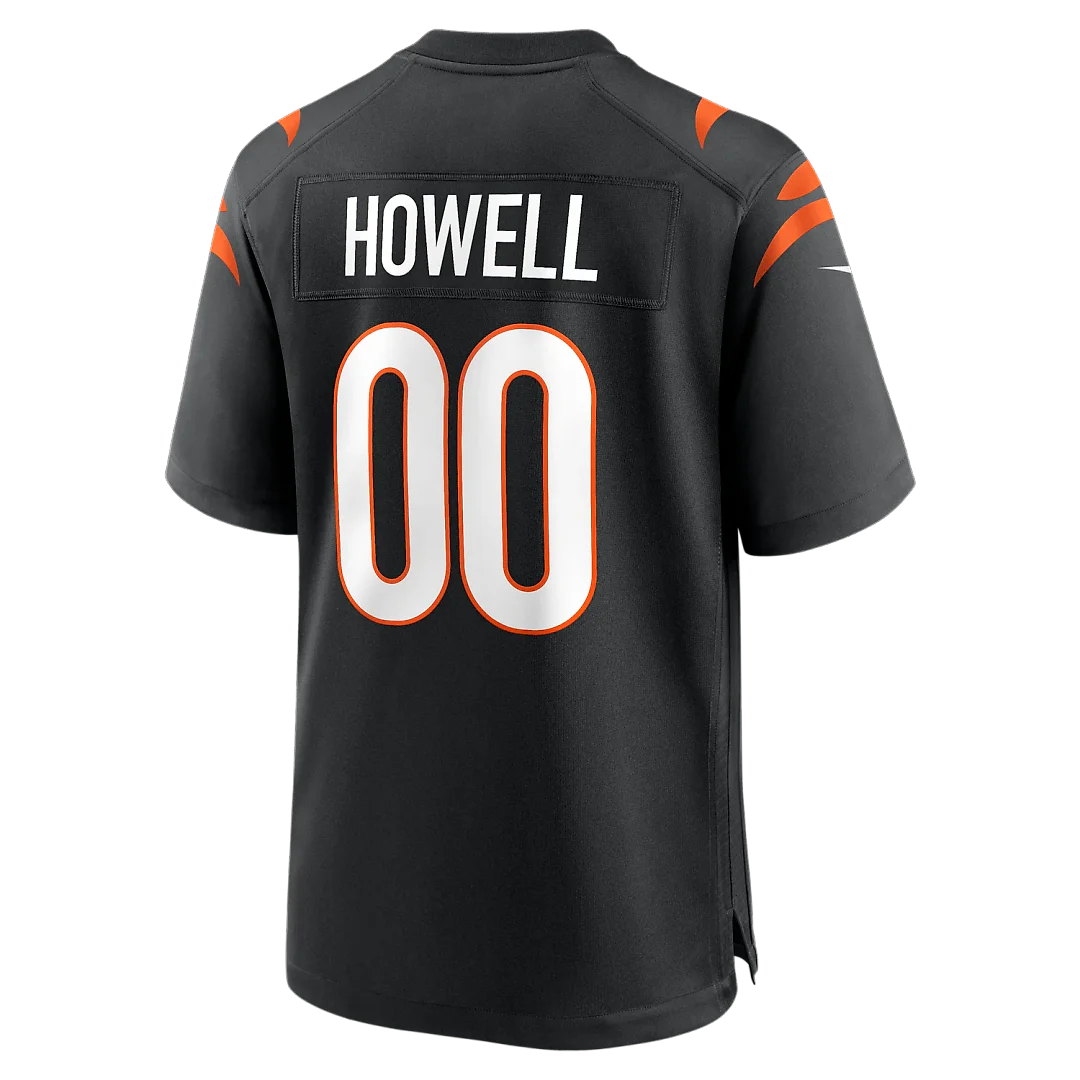 Zennovawear Cashius Howell Cincinnati Bengals Team Game Jersey - Black