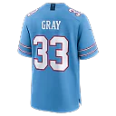 Zennovawear Cedric Gray Tennessee Titans Game Jersey - Light Blue