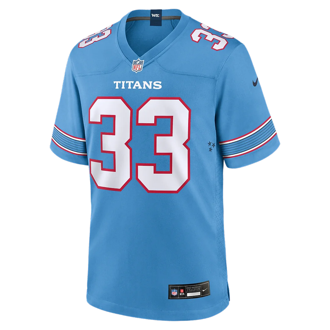 Zennovawear Cedric Gray Tennessee Titans Game Jersey - Light Blue