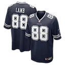 Zennovawear CeeDee Lamb Dallas Cowboys Game Jersey - Navy
