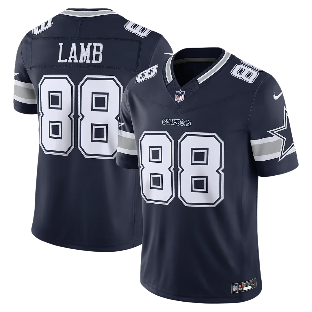 Zennovawear CeeDee Lamb Dallas Cowboys Team Vapor FUSE. Stitched Limited Jersey - Navy