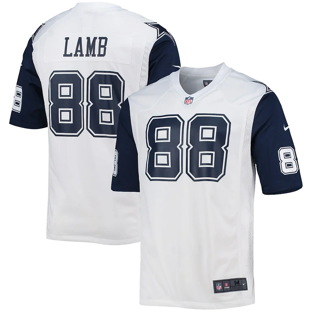 Zennovawear CeeDee Lamb Dallas Cowboys Alternate Game Team Jersey - White