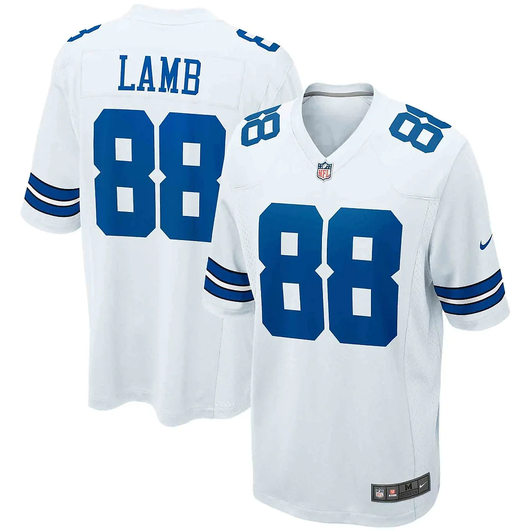 Zennovawear CeeDee Lamb Dallas Cowboys Game Team Jersey - White
