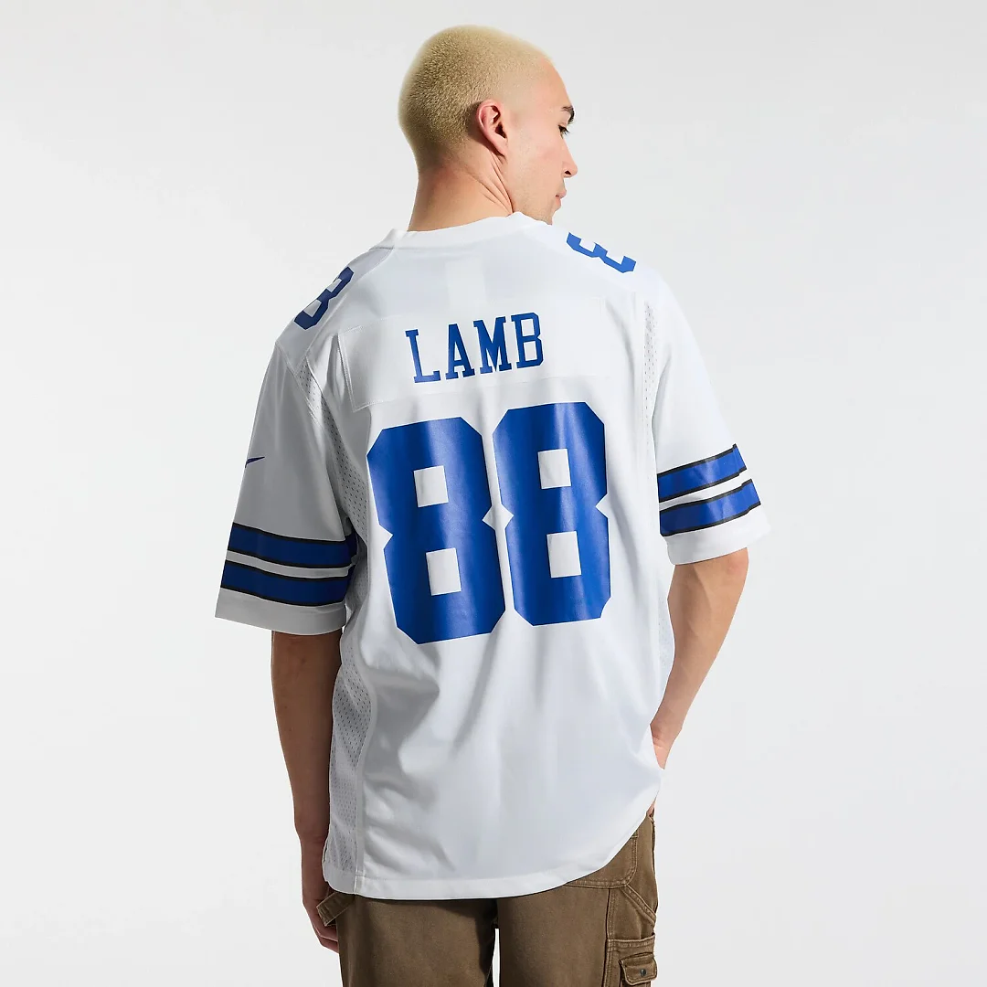Zennovawear CeeDee Lamb Dallas Cowboys Game Team Jersey - White