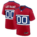 Zennovawear New York Giants Alternate Game Custom Jersey - Century Red