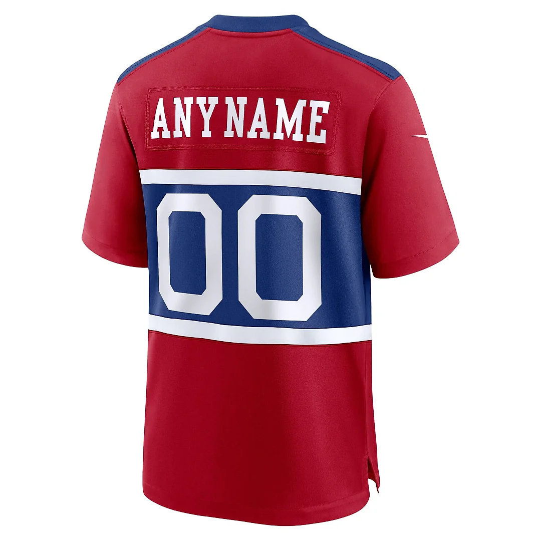 Zennovawear New York Giants Alternate Game Custom Jersey - Century Red