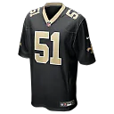 Zennovawear Cesar Ruiz New Orleans Saints Game Jersey - Black