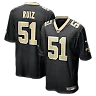 Zennovawear Cesar Ruiz New Orleans Saints Player Game Jersey - Black