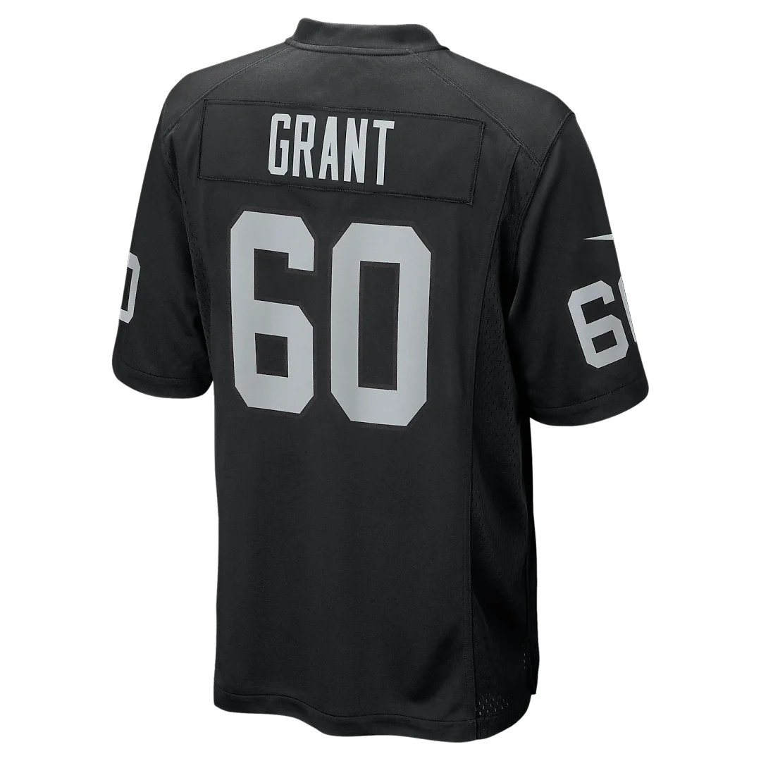 Zennovawear Charles Grant Las Vegas Raiders Team Game Jersey - Black