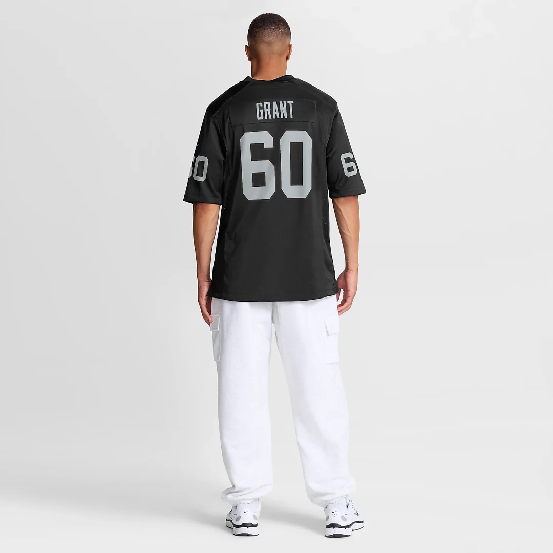 Zennovawear Charles Grant Las Vegas Raiders Team Game Jersey - Black