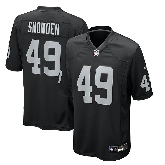 Zennovawear Charles Snowden Las Vegas Raiders Team Game Jersey - Black
