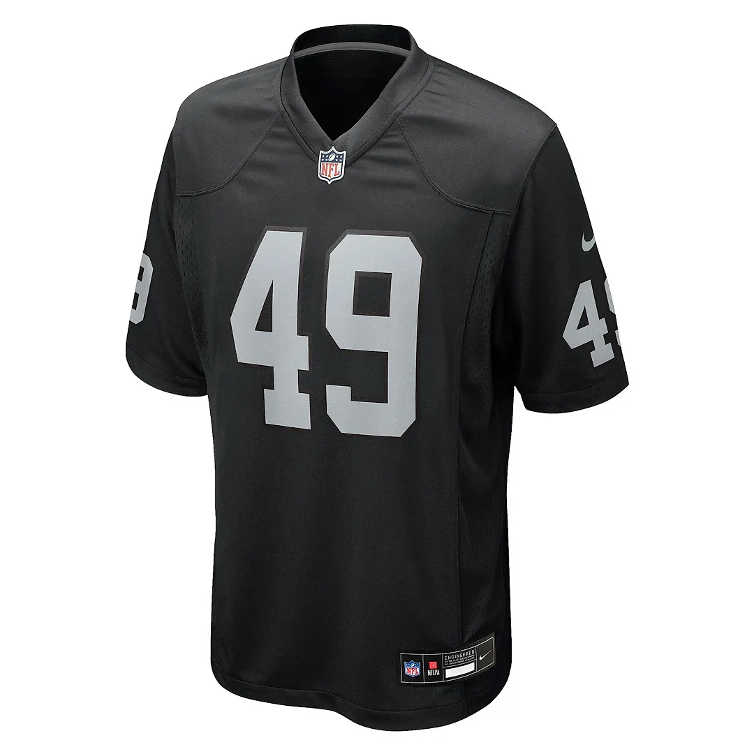 Zennovawear Charles Snowden Las Vegas Raiders Team Game Jersey - Black