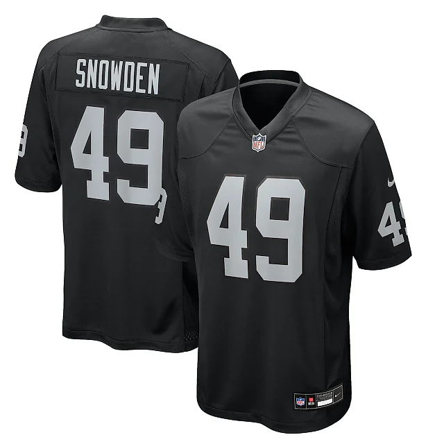 Zennovawear Charles Snowden Las Vegas Raiders Team Game Jersey - Black