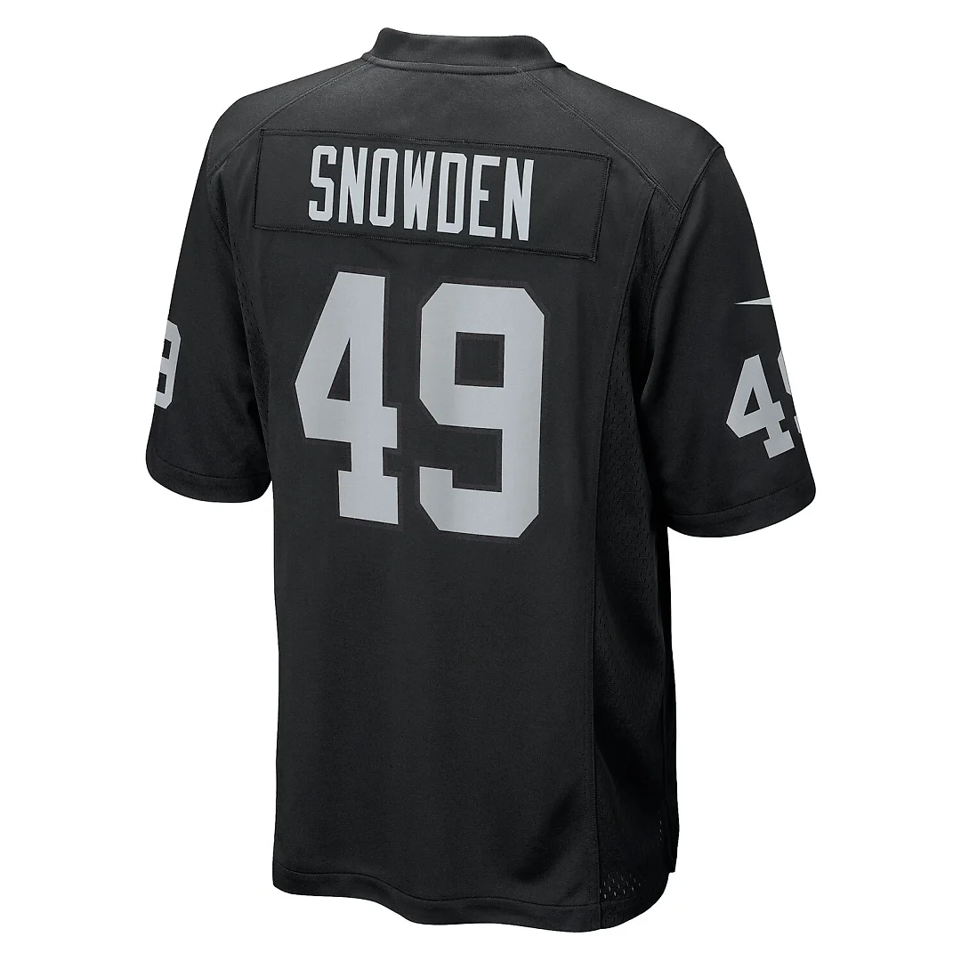 Zennovawear Charles Snowden Las Vegas Raiders Team Game Jersey - Black