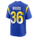 Zennovawear Charles Woods Los Angeles Rams Game Jersey - Royal