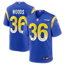Zennovawear Charles Woods Los Angeles Rams Game Jersey - Royal