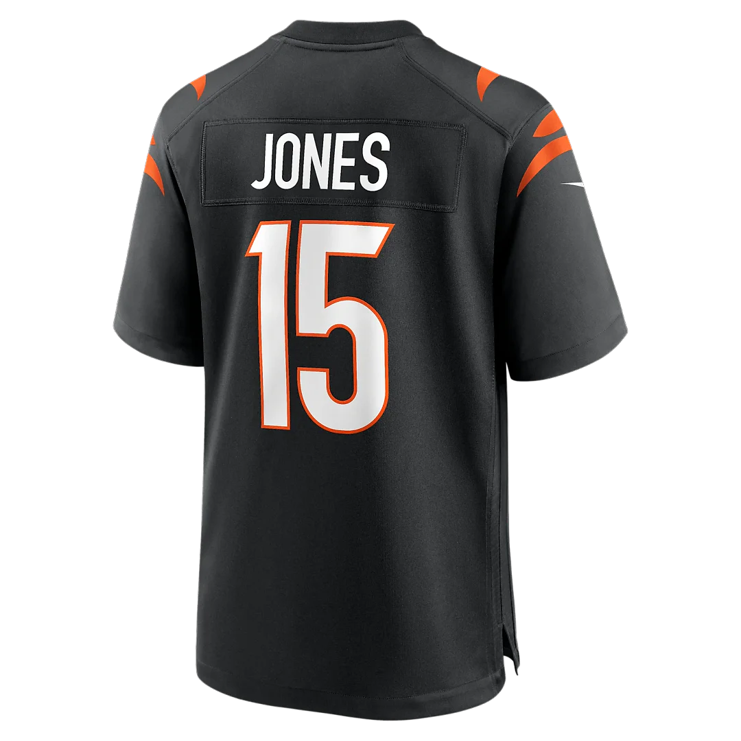 Zennovawear Charlie Jones Cincinnati Bengals Team Game Jersey - Black