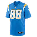 Zennovawear Charlie Kolar Los Angeles Chargers Team Game Jersey - Powder Blue