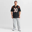 Zennovawear Chase Brown Cincinnati Bengals Team Game Jersey - Black