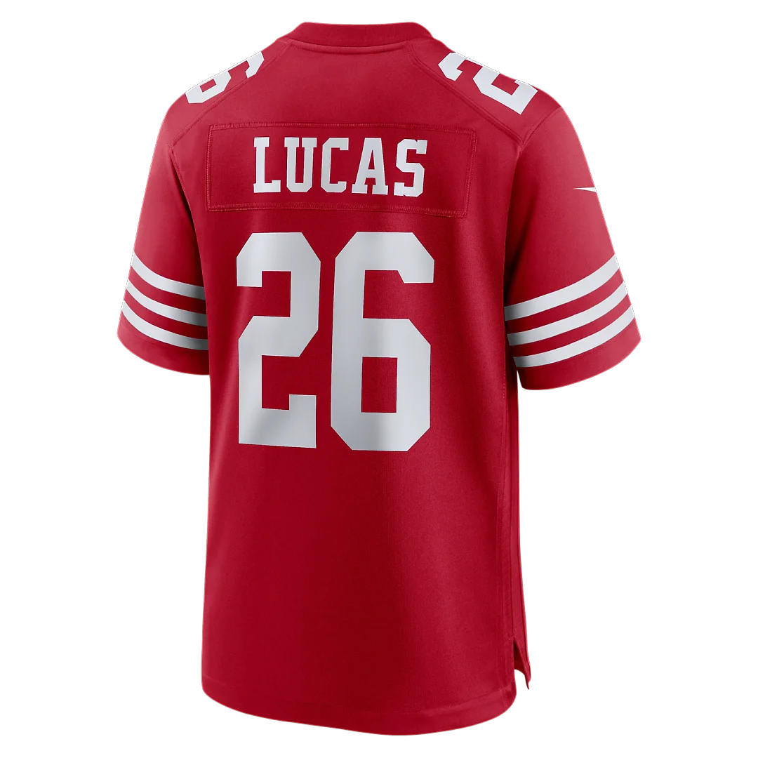 Zennovawear Chase Lucas San Francisco 49ers Team Game Jersey - Scarlet