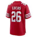 Zennovawear Chase Lucas San Francisco 49ers Team Game Jersey - Scarlet