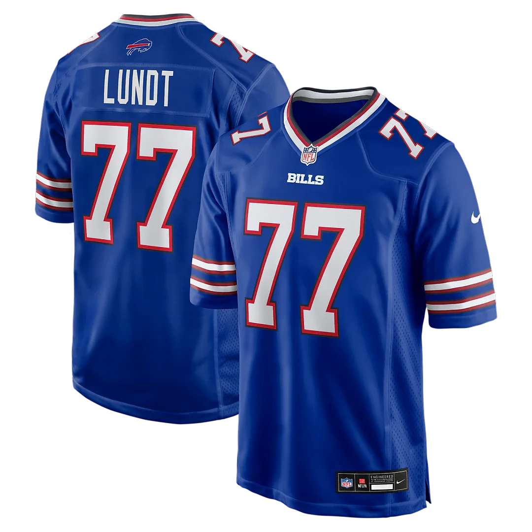 Zennovawear Chase Lundt Buffalo Bills Team Game Jersey - Royal