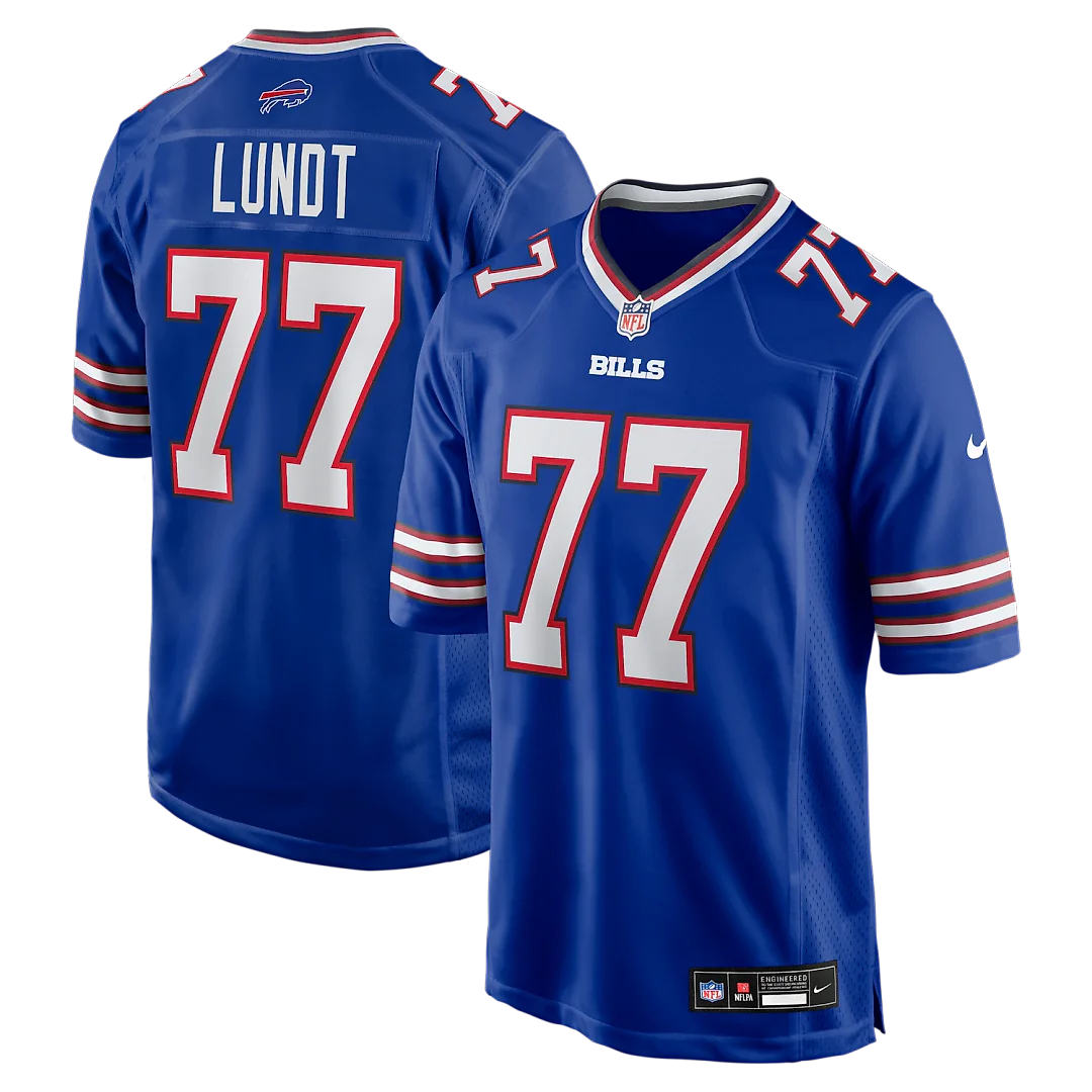 Zennovawear Chase Lundt Buffalo Bills Team Game Jersey - Royal