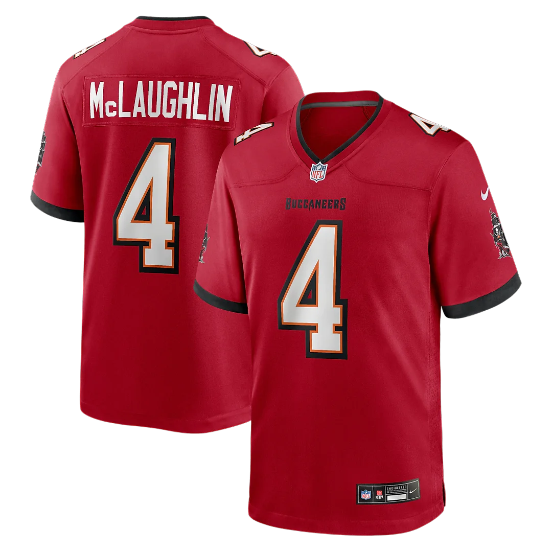 Zennovawear Chase McLaughlin Tampa Bay Buccaneers Game Player Jersey - Red