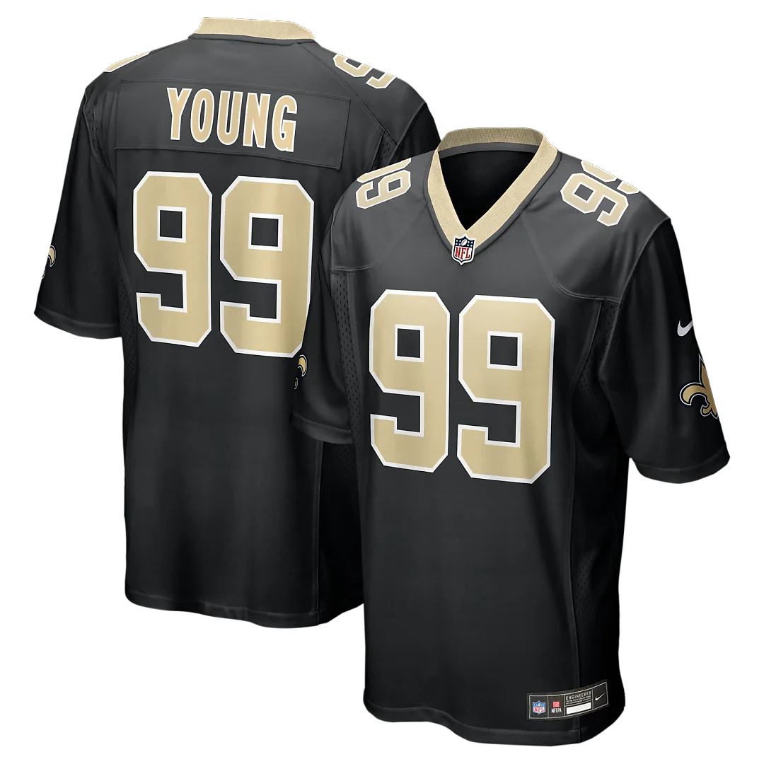 Zennovawear Chase Young New Orleans Saints Game Jersey - Black