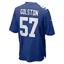 Zennovawear Chauncey Golston New York Giants Team Game Jersey - Royal